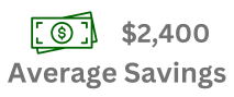 Average Savings $2,400